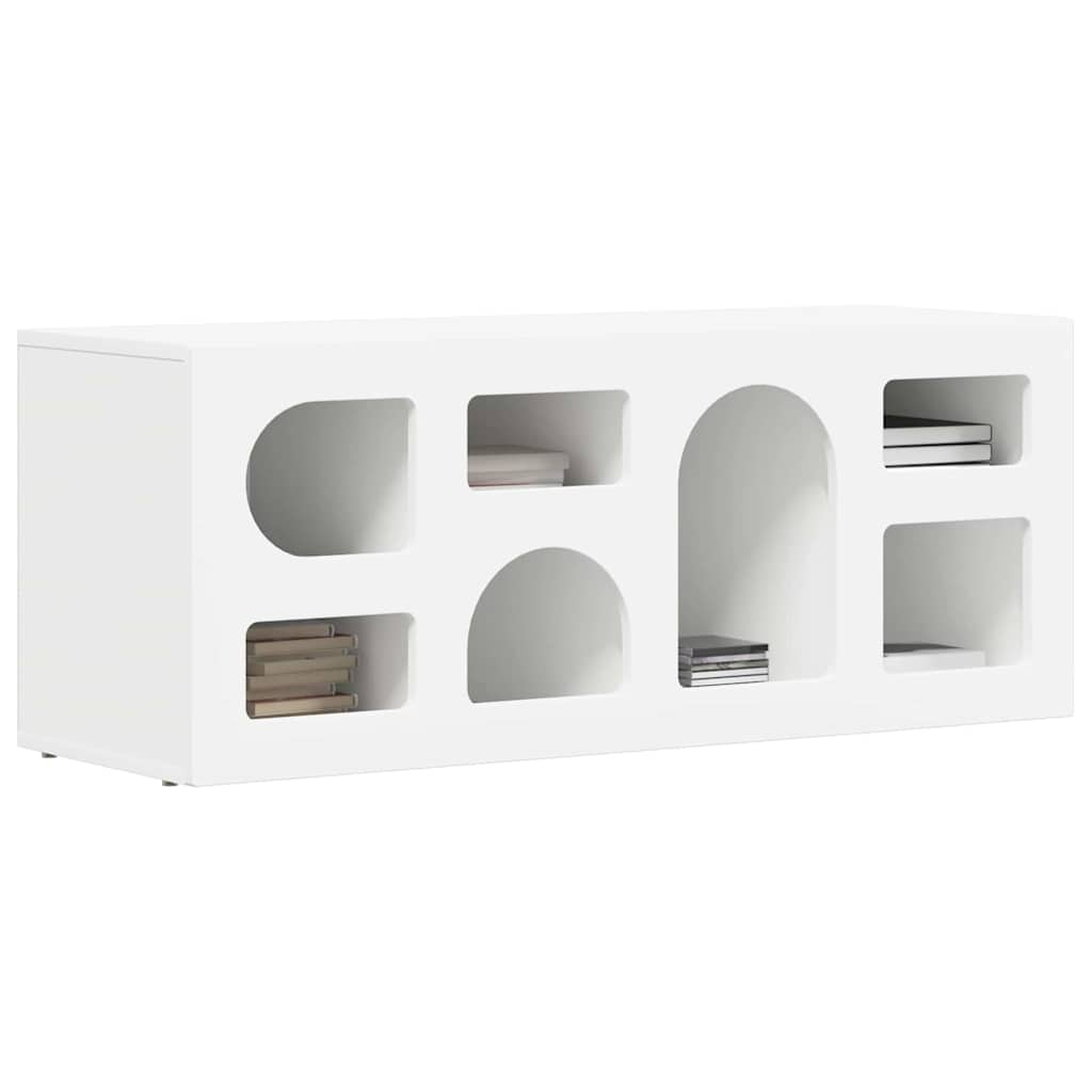 vidaXL TV-kast Wit 100 x 35 x 40 cm Bewerkt hout