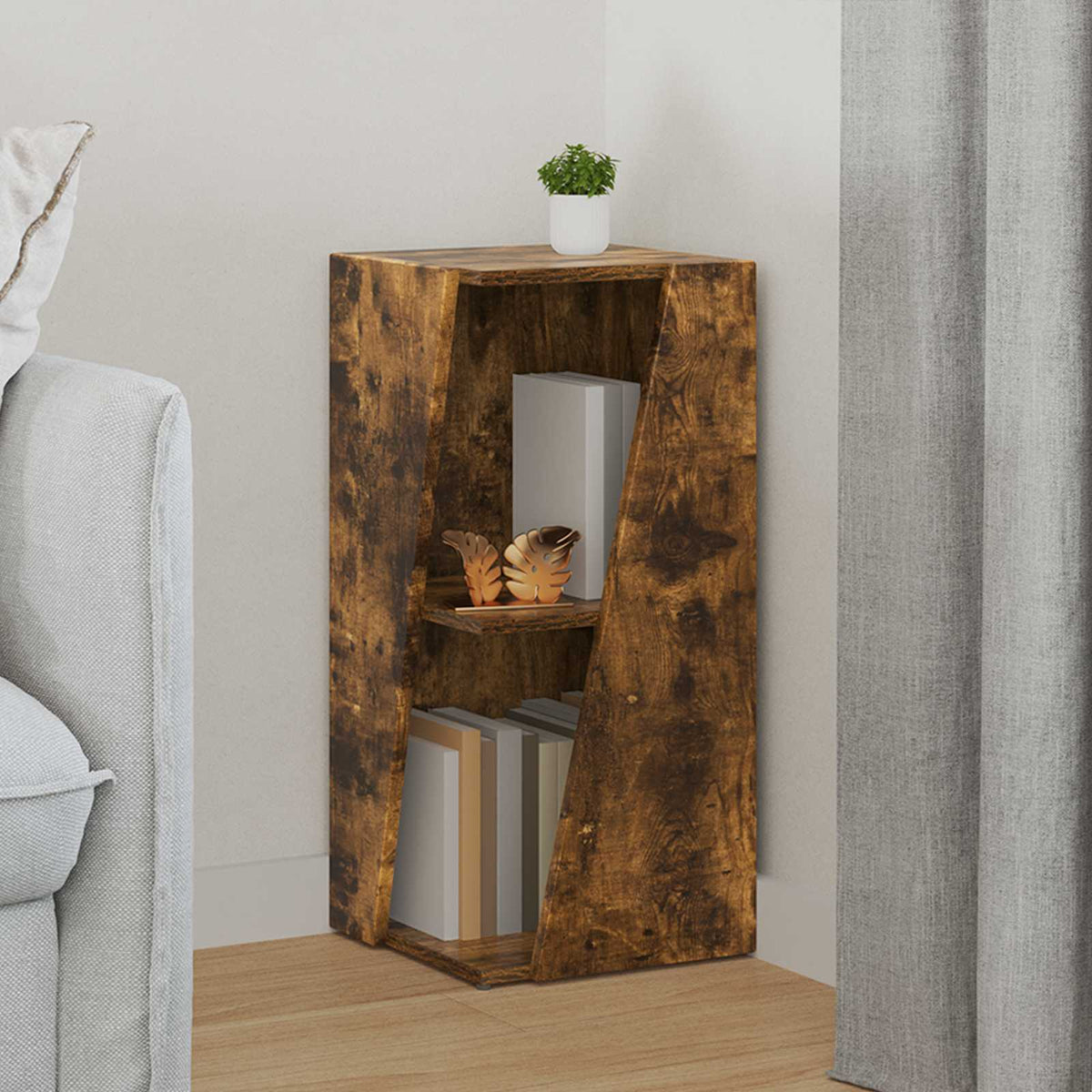 vidaXL Zijplank Wit 33 x 32 x 70,5 cm Bewerkt hout