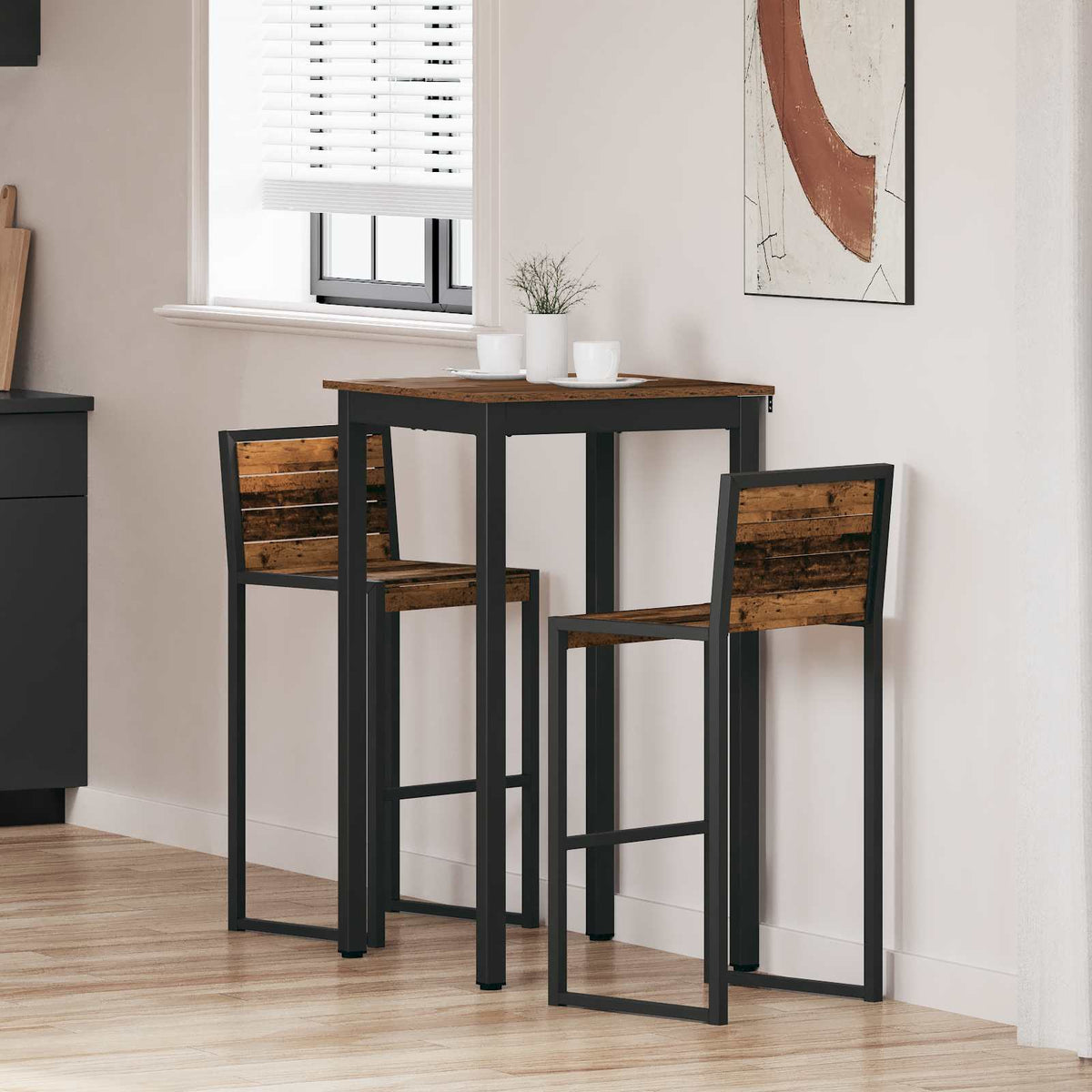 vidaXL Eettafels Bewerkt hout