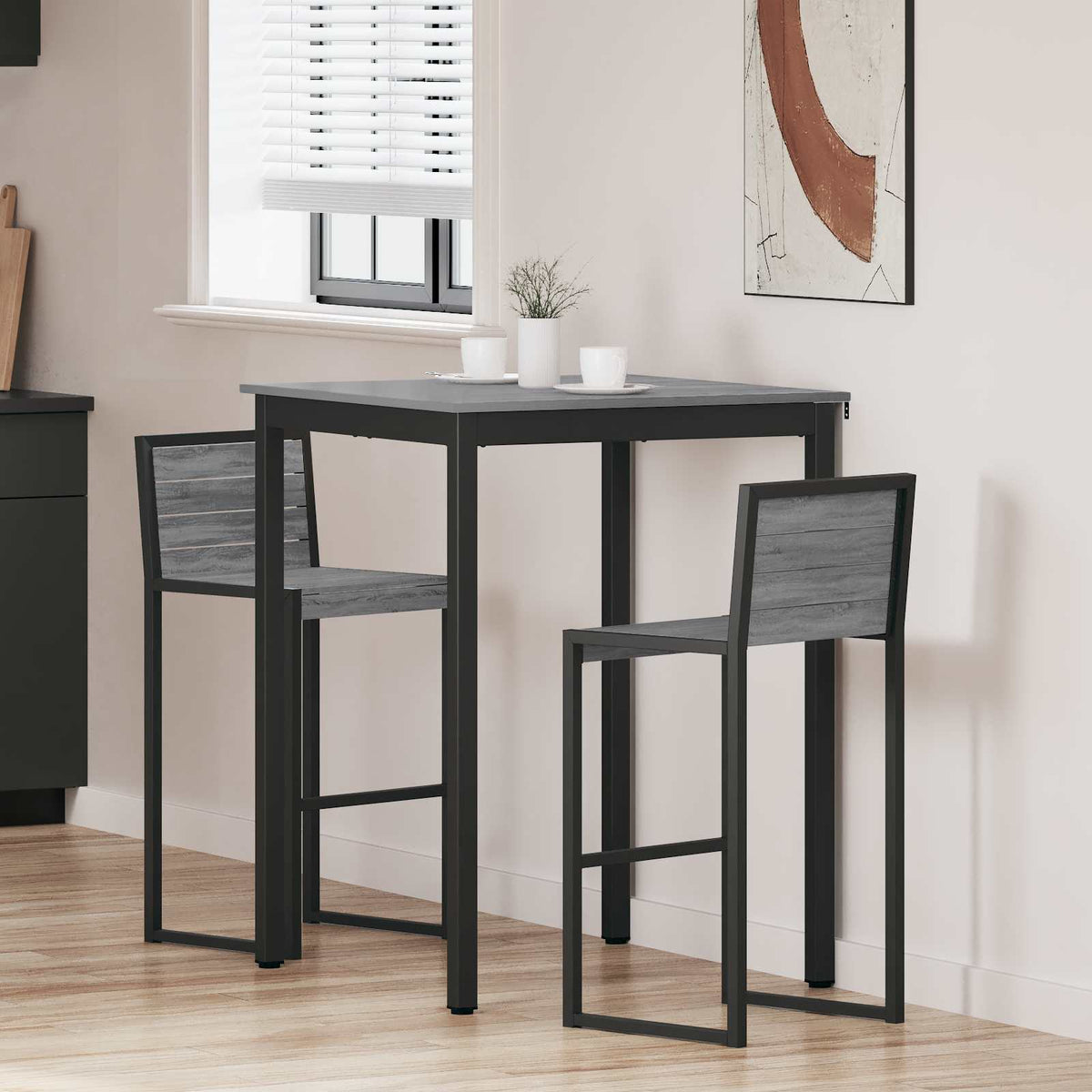 vidaXL Eettafels Bewerkt hout