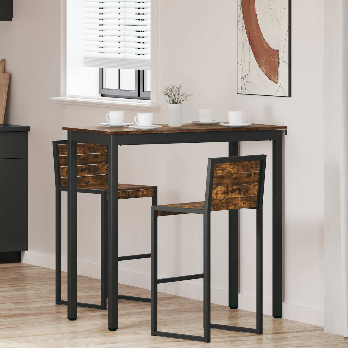 vidaXL Eettafels Bewerkt hout