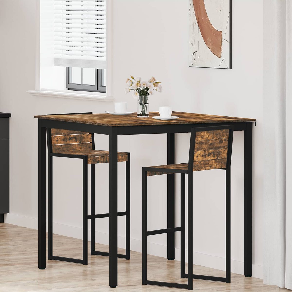 vidaXL Eettafels Bewerkt hout