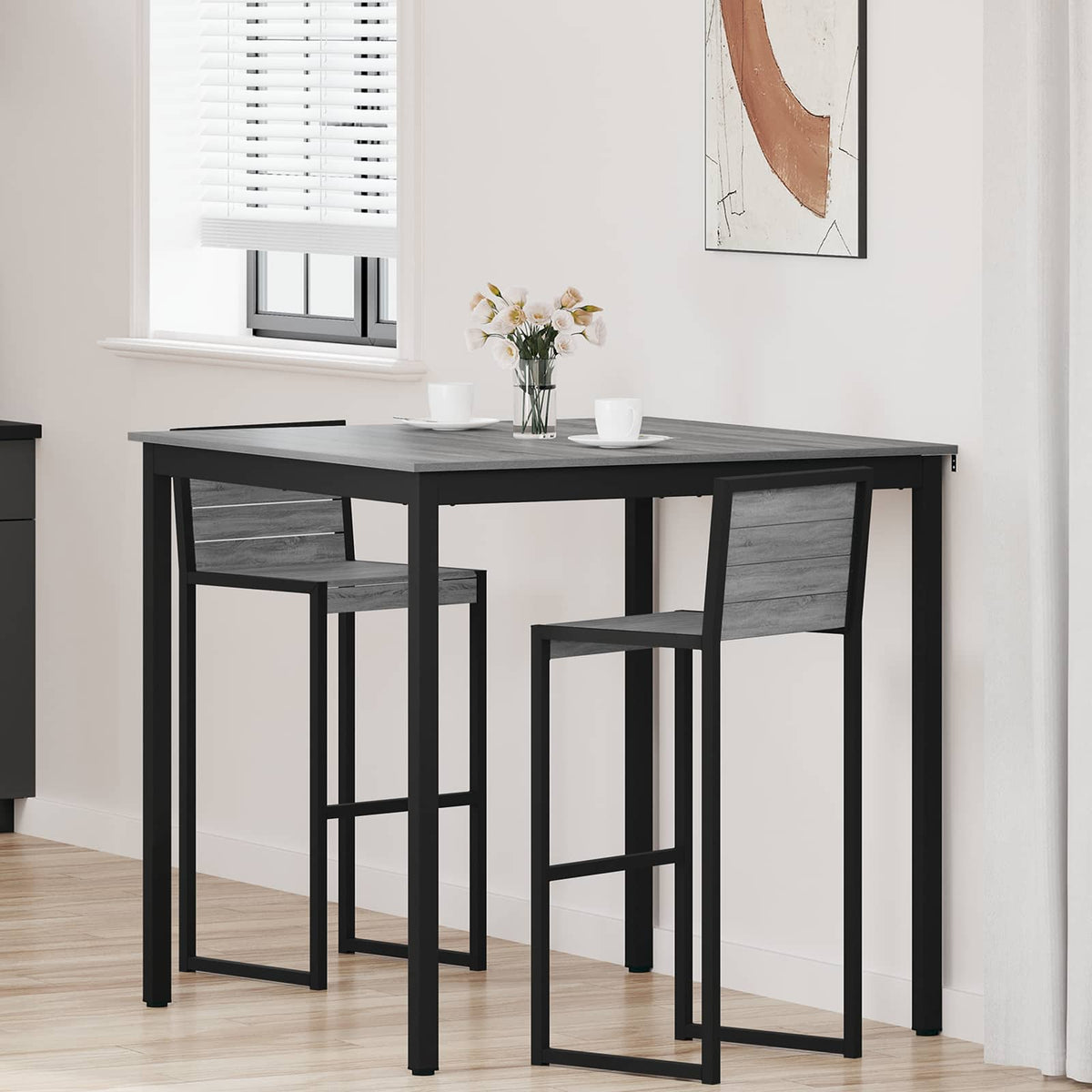 vidaXL Eettafels Bewerkt hout
