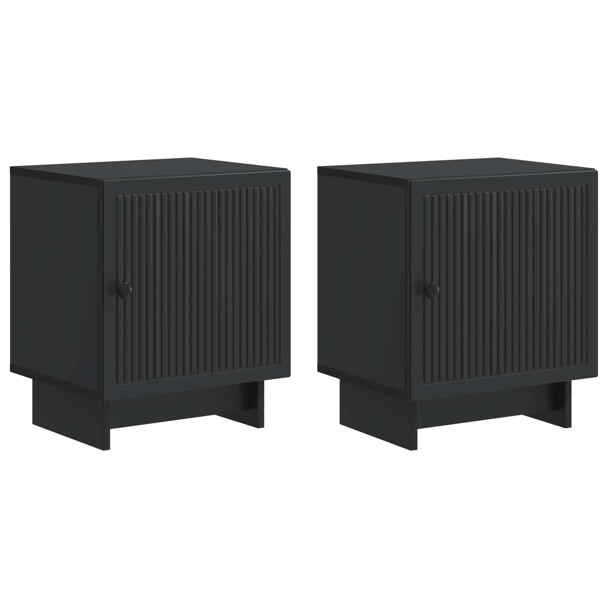 vidaXL Nachtkastje 2 pcs Wit 43 x 34,5 x 50 cm Bewerkt hout