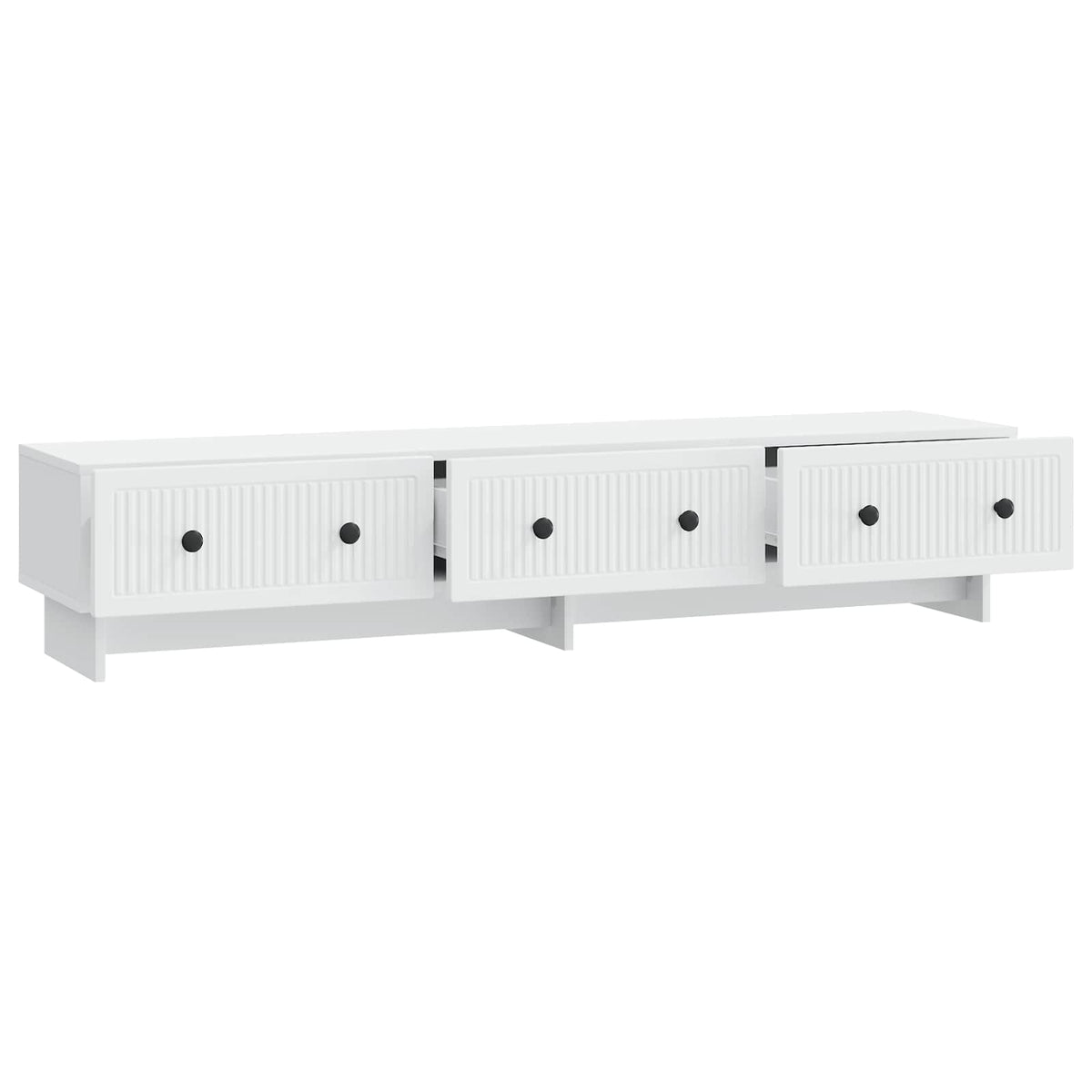 vidaXL TV-kast met lade Zwart 147 x 34,5 x 30 cm Bewerkt hout