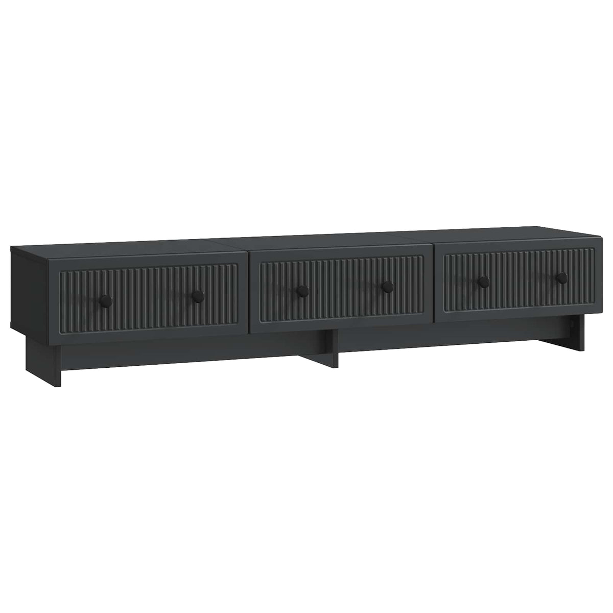 vidaXL TV-kast met lade Zwart 147 x 34,5 x 30 cm Bewerkt hout