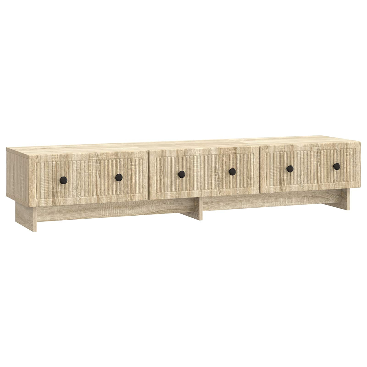 vidaXL TV-kast met lade Zwart 147 x 34,5 x 30 cm Bewerkt hout