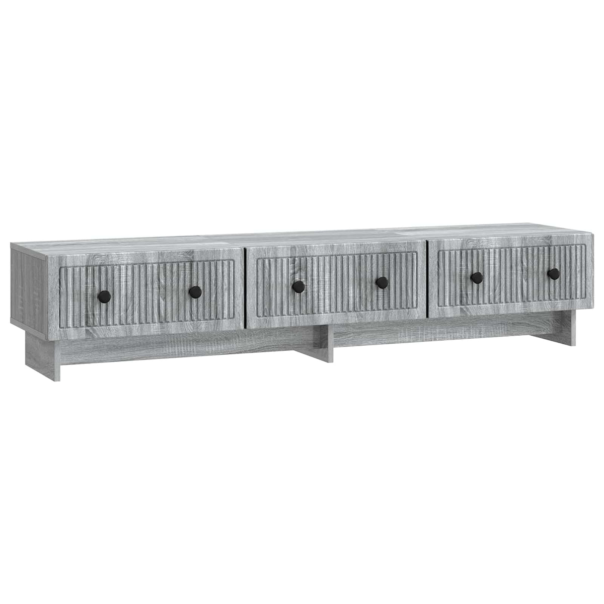 vidaXL TV-kast met lade Zwart 147 x 34,5 x 30 cm Bewerkt hout
