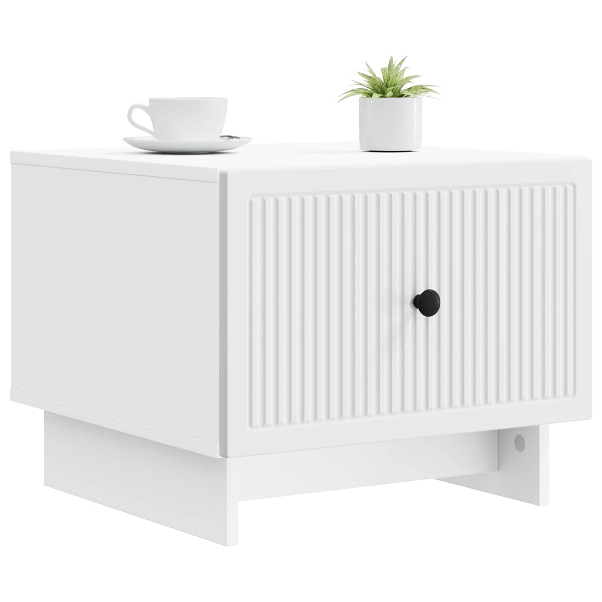 vidaXL Salontafel met lade Zwart 49 x 50 x 40 cm Bewerkt hout