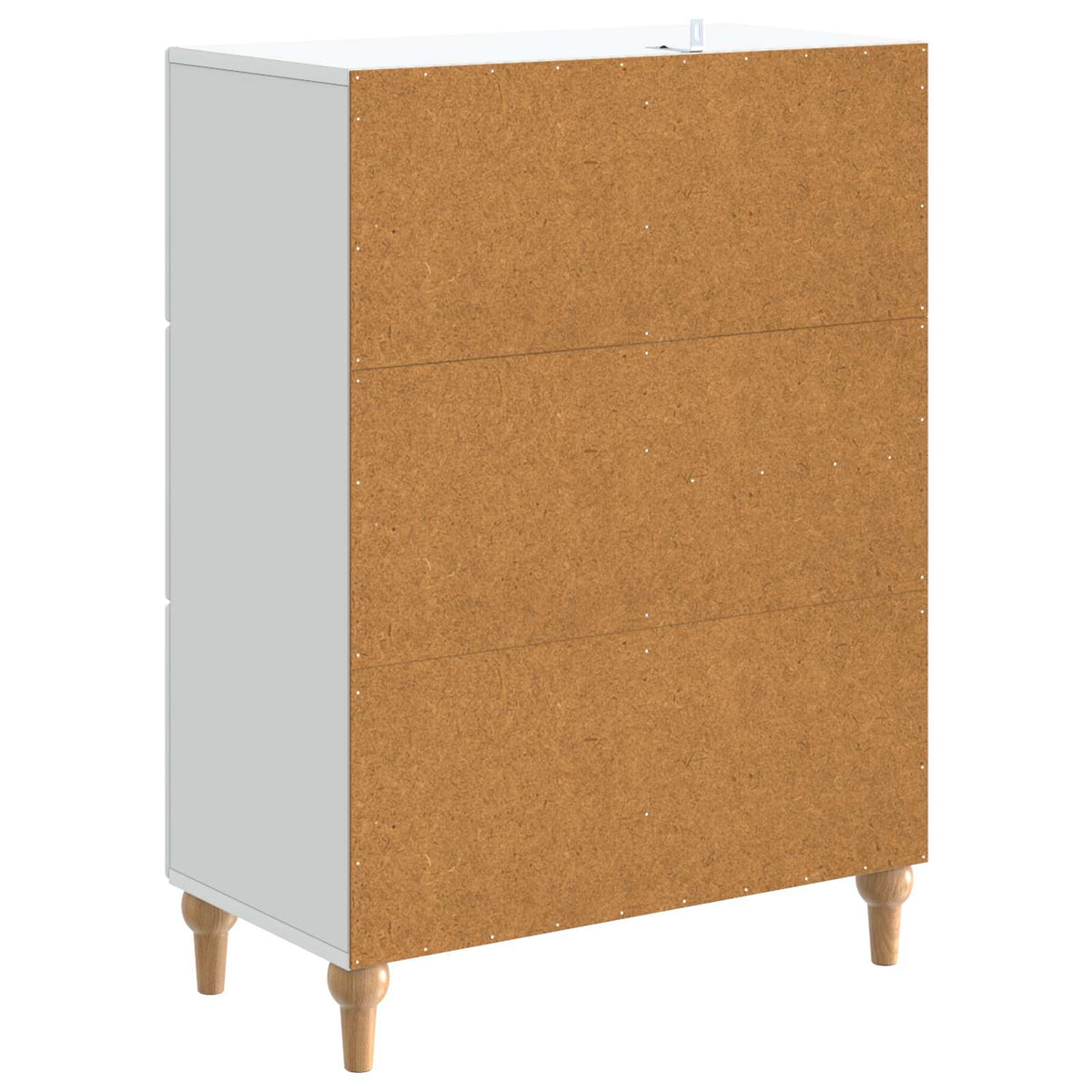 vidaXL Dressoir met lade Zwart 66 x 34,5 x 90 cm Bewerkt hout