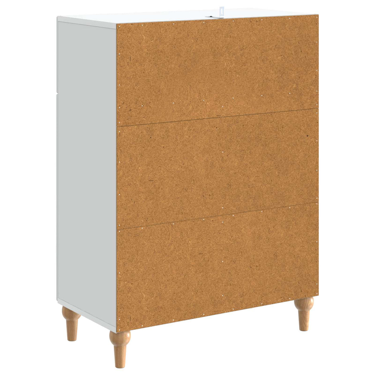 vidaXL Dressoir met lade Zwart 66 x 34,5 x 90 cm Bewerkt hout