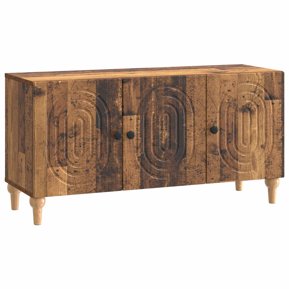 vidaXL TV-kast Zwart 99 x 34,5 x 50 cm Bewerkt hout