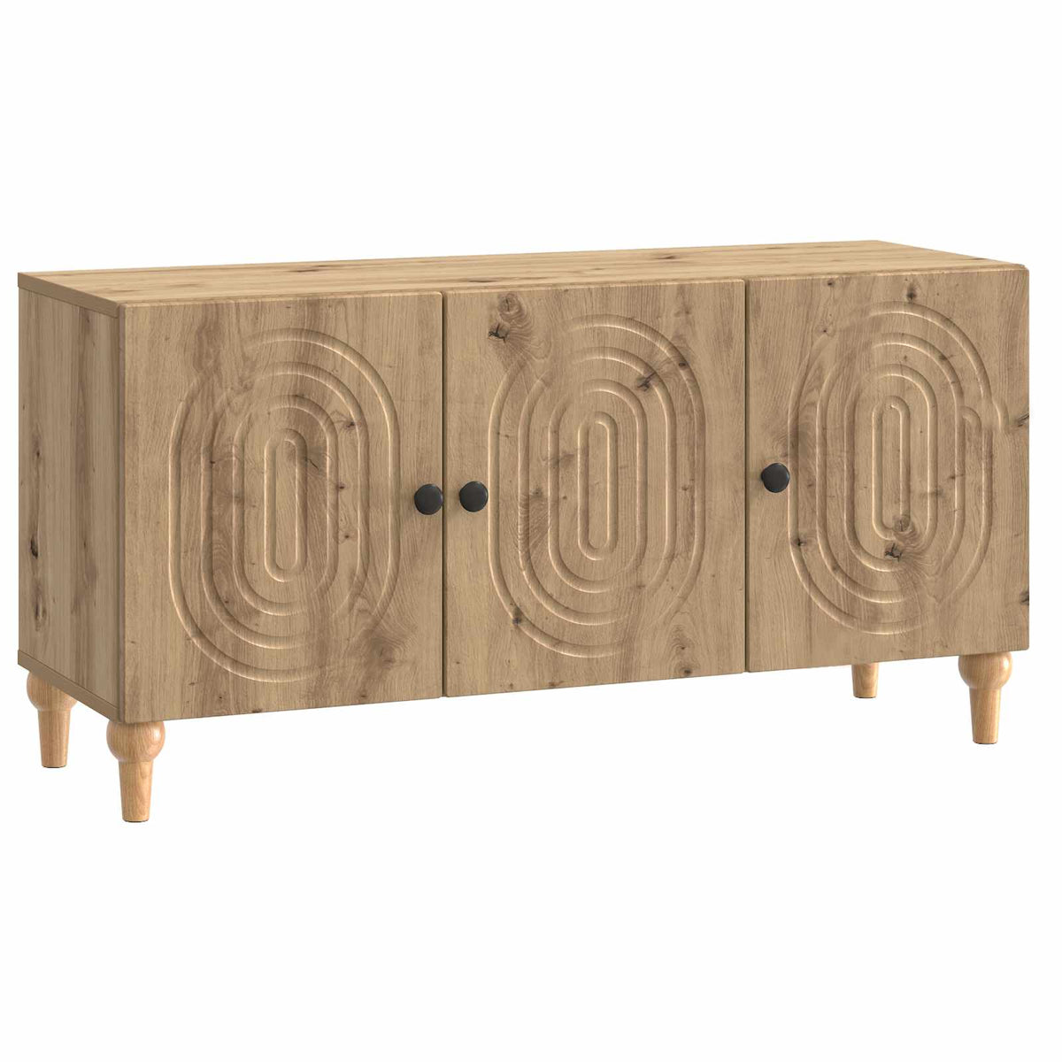 vidaXL TV-kast Zwart 99 x 34,5 x 50 cm Bewerkt hout