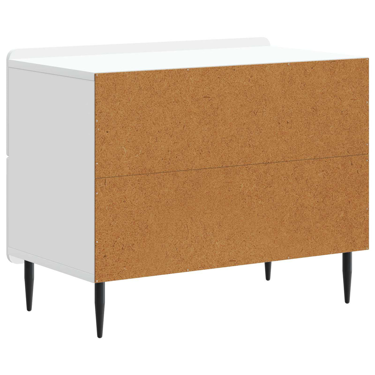 vidaXL Nachtkastje met lade Zwart 62 x 34,5 x 49,5 cm Bewerkt hout