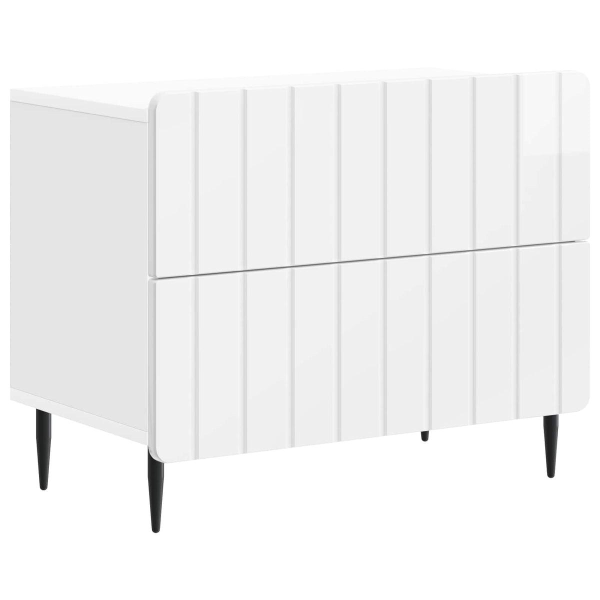 vidaXL Nachtkastje met lade Zwart 62 x 34,5 x 49,5 cm Bewerkt hout