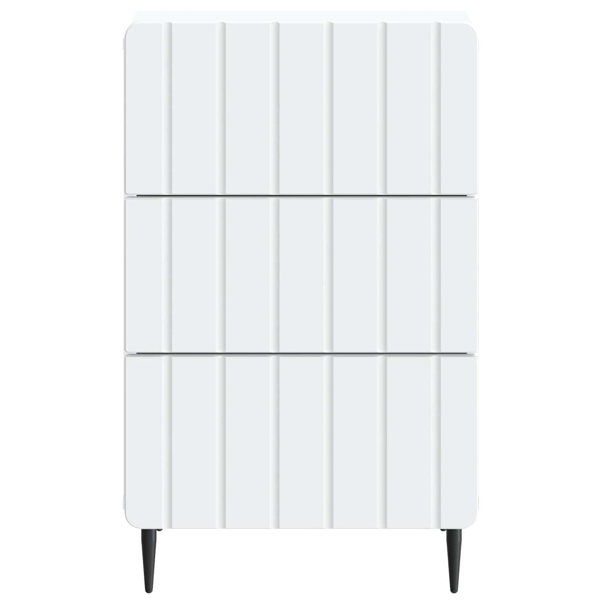 vidaXL Nachtkastje met lade Zwart 43x 41 x 68 cm Bewerkt hout