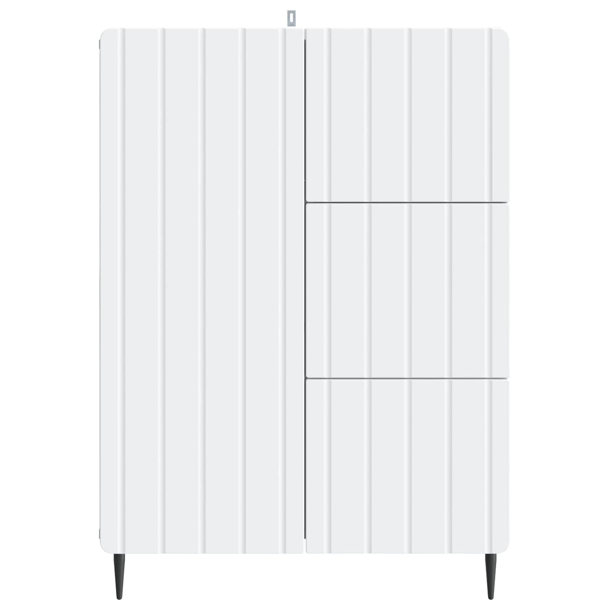 vidaXL Dressoir met lade Zwart 66 x 34,5 x 91,5 cm Bewerkt hout