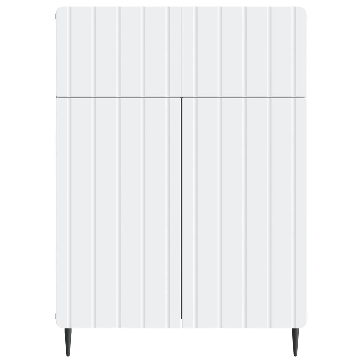 vidaXL Dressoir met lade Zwart 66 x 34,5 x 92 cm Bewerkt hout