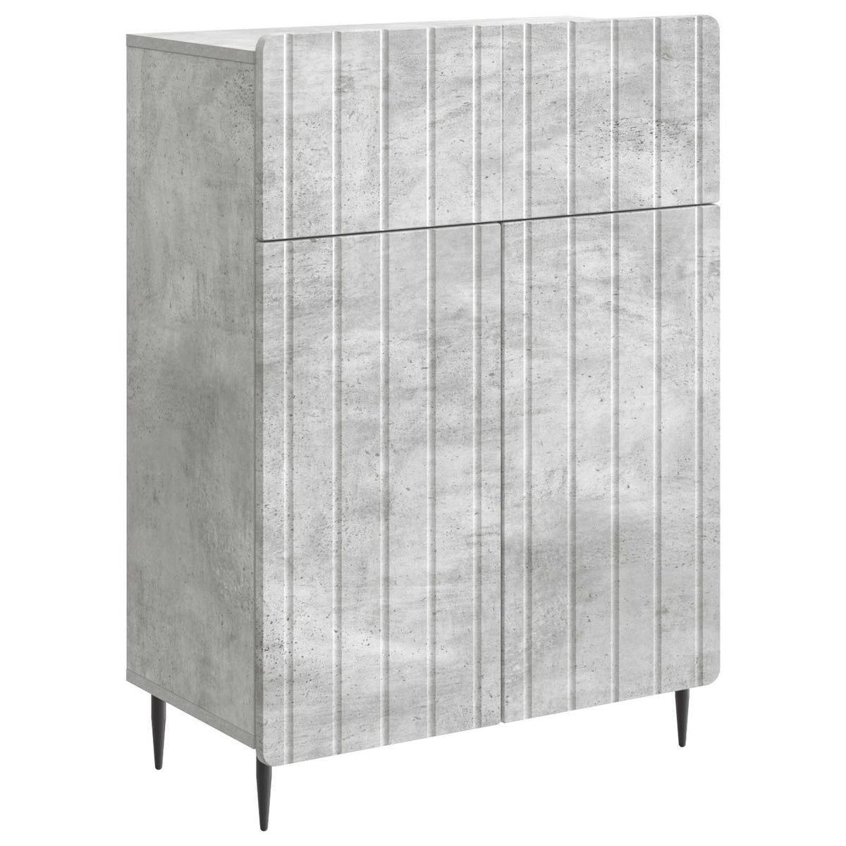 vidaXL Dressoir met lade Zwart 66 x 34,5 x 92 cm Bewerkt hout