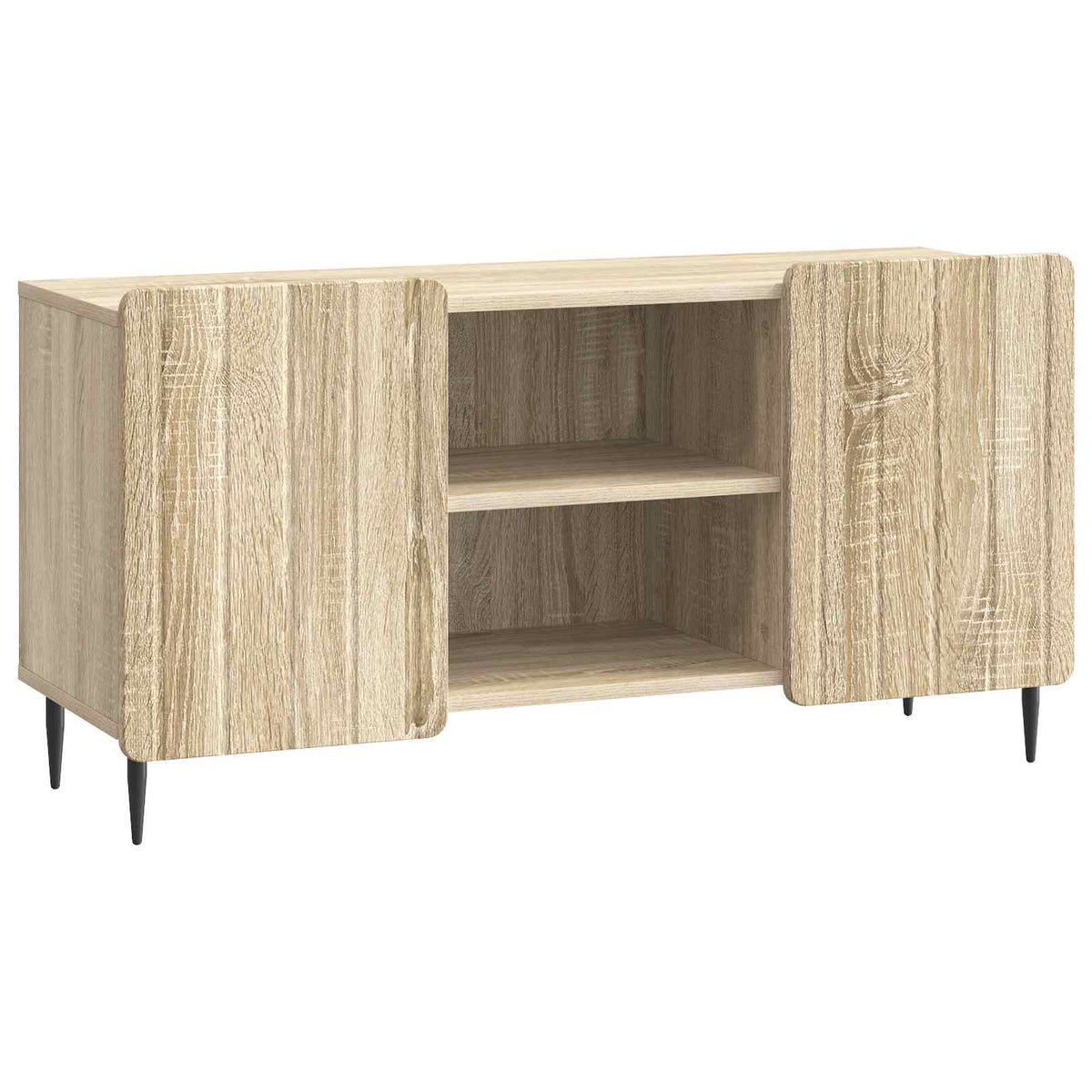 vidaXL TV-kast Zwart 102 x 34,5 x 52 cm Bewerkt hout