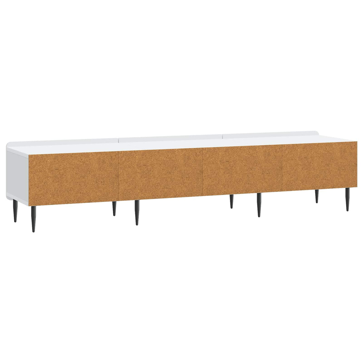 vidaXL TV-kast met lade Zwart 147 x 34,5 x 32 cm Bewerkt hout