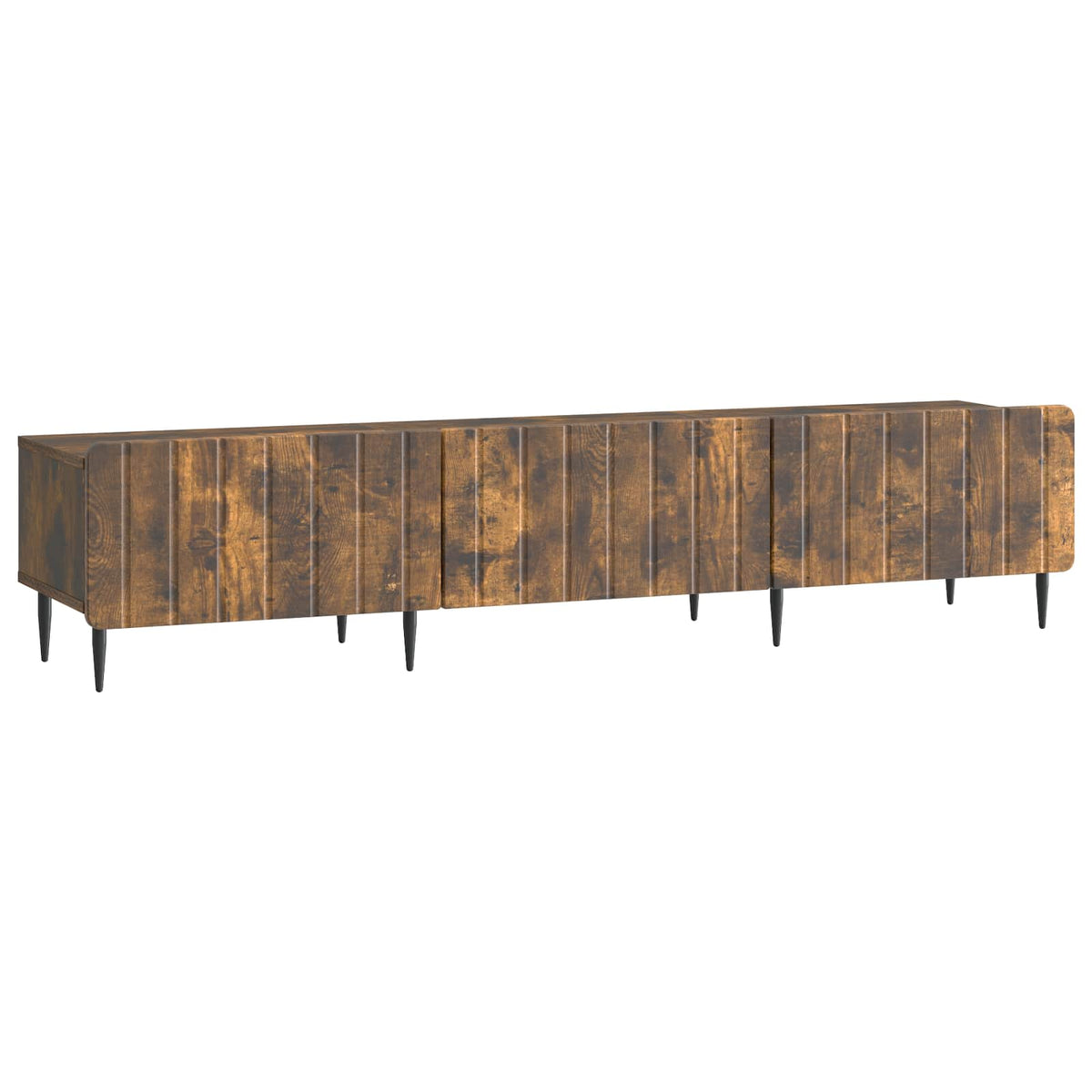 vidaXL TV-kast met lade Zwart 147 x 34,5 x 32 cm Bewerkt hout