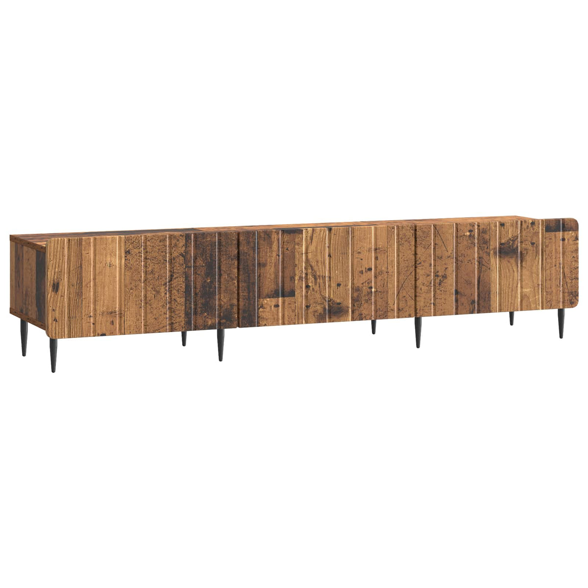 vidaXL TV-kast met lade Zwart 147 x 34,5 x 32 cm Bewerkt hout