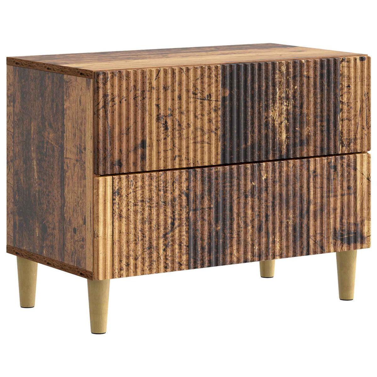 vidaXL Nachtkastje met lade Zwart 62 x 34,5 x 48 cm Bewerkt hout