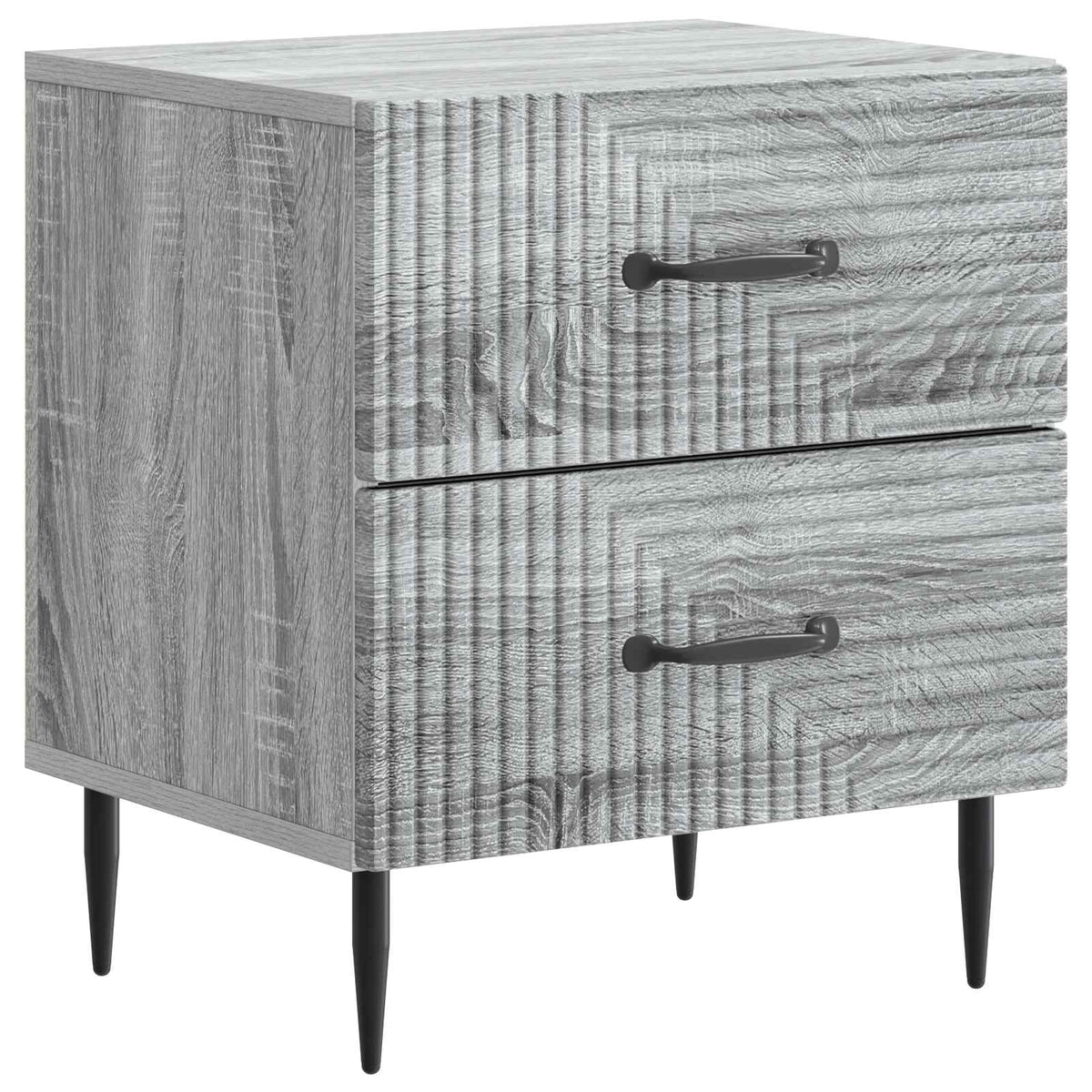 vidaXL Nachtkastje met lade 2 pcs Wit 43 x 34,5 x 47,5 cm Bewerkt hout