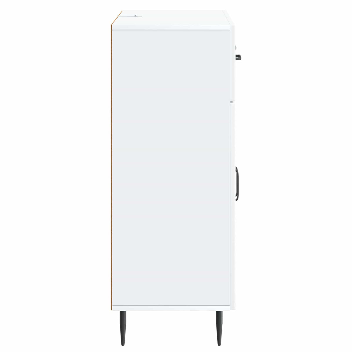 vidaXL Dressoir met lade Zwart 66 x 34,5 x 89,5 cm Bewerkt hout