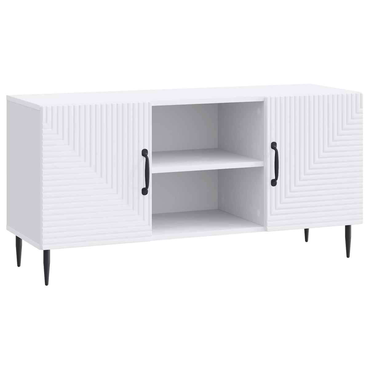 vidaXL TV-kast Zwart 102 x 34,5 x 50 cm Bewerkt hout