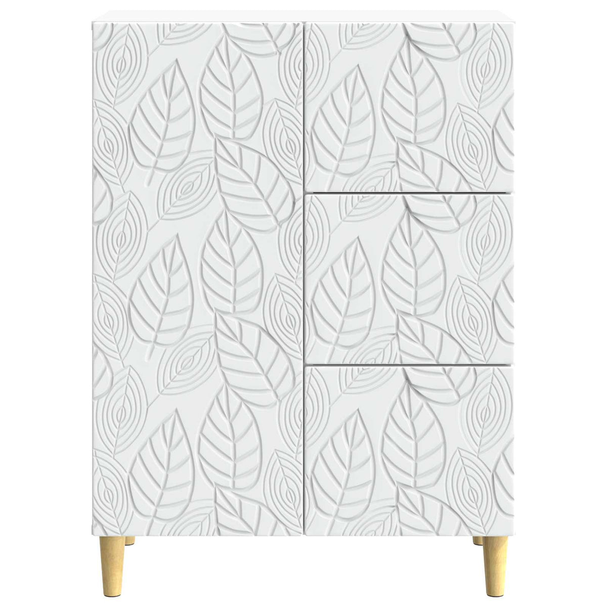 vidaXL Dressoir Wit 66 x 34,5 x 90 cm Bewerkt hout