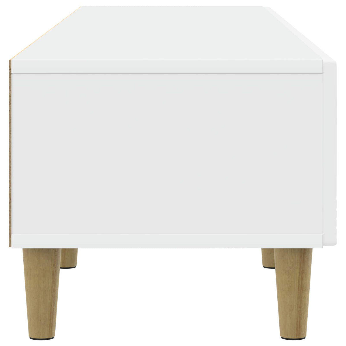 vidaXL TV-kast 147 x 34,5 x 30 cm Wit Bewerkt hout