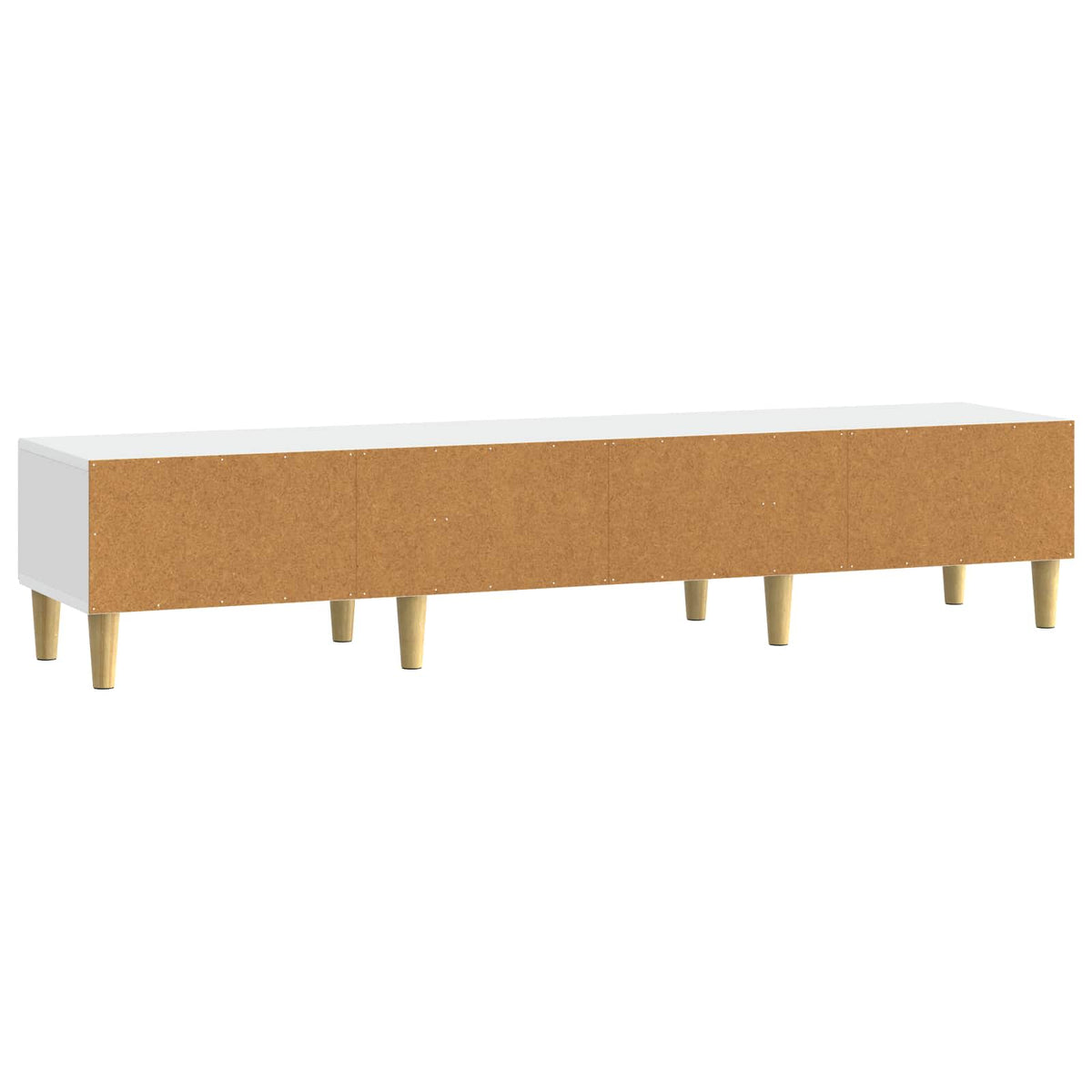 vidaXL TV-kast 147 x 34,5 x 30 cm Wit Bewerkt hout