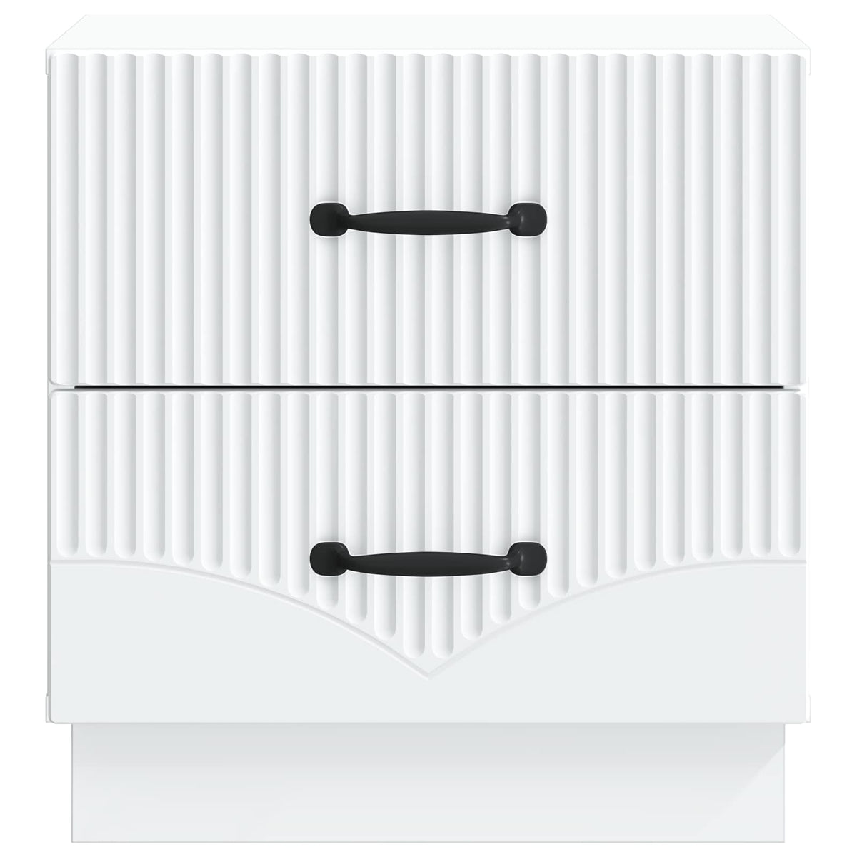 vidaXL Nachtkastje met lade 2 pcs Wit 43 x 34,5 x 44,5 cm Bewerkt hout