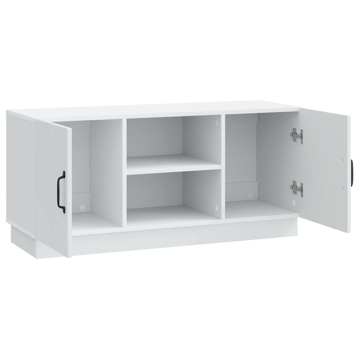 vidaXL TV-kast Zwart 102 x 34,5 x 47 cm Bewerkt hout