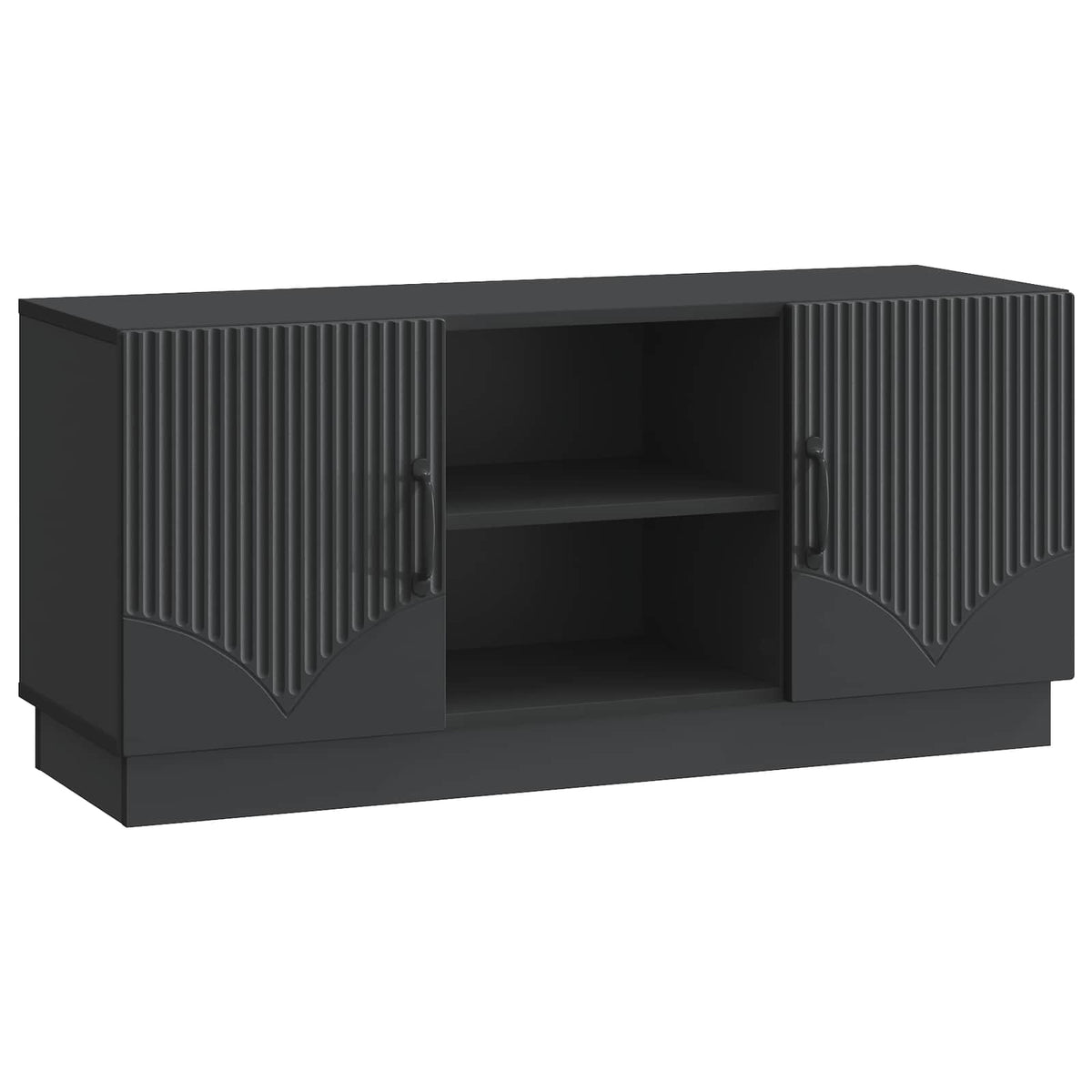 vidaXL TV-kast Zwart 102 x 34,5 x 47 cm Bewerkt hout