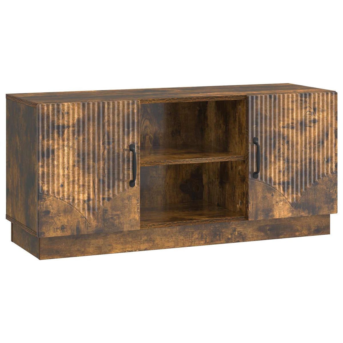 vidaXL TV-kast Zwart 102 x 34,5 x 47 cm Bewerkt hout