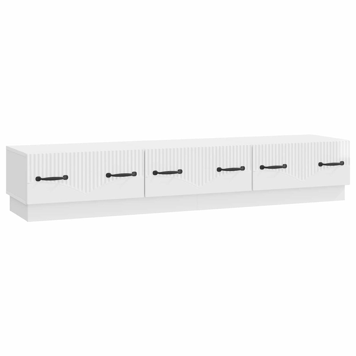 vidaXL TV-kast met lade Zwart 147 x 34,5 x 27 cm Bewerkt hout