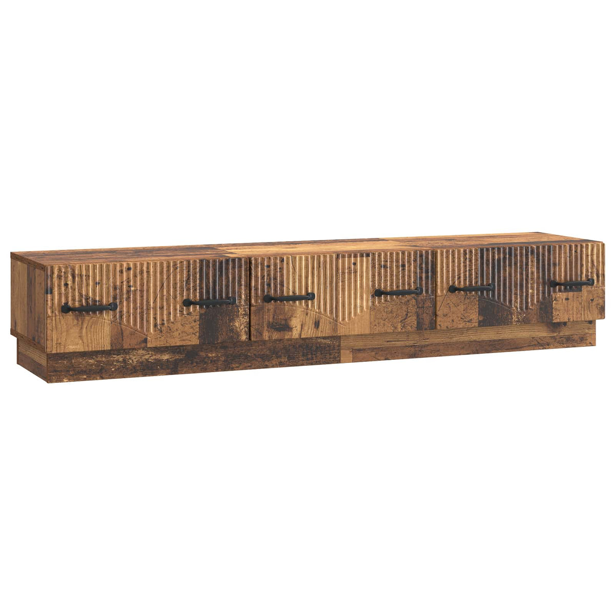 vidaXL TV-kast met lade Zwart 147 x 34,5 x 27 cm Bewerkt hout