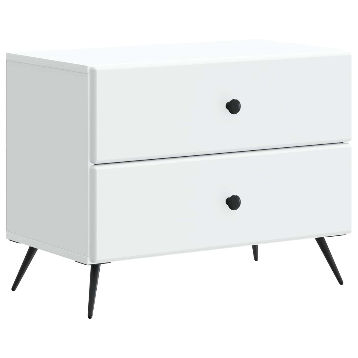 vidaXL Nachtkastje met lade Zwart 62 x 34,5 x 47,5 cm Bewerkt hout
