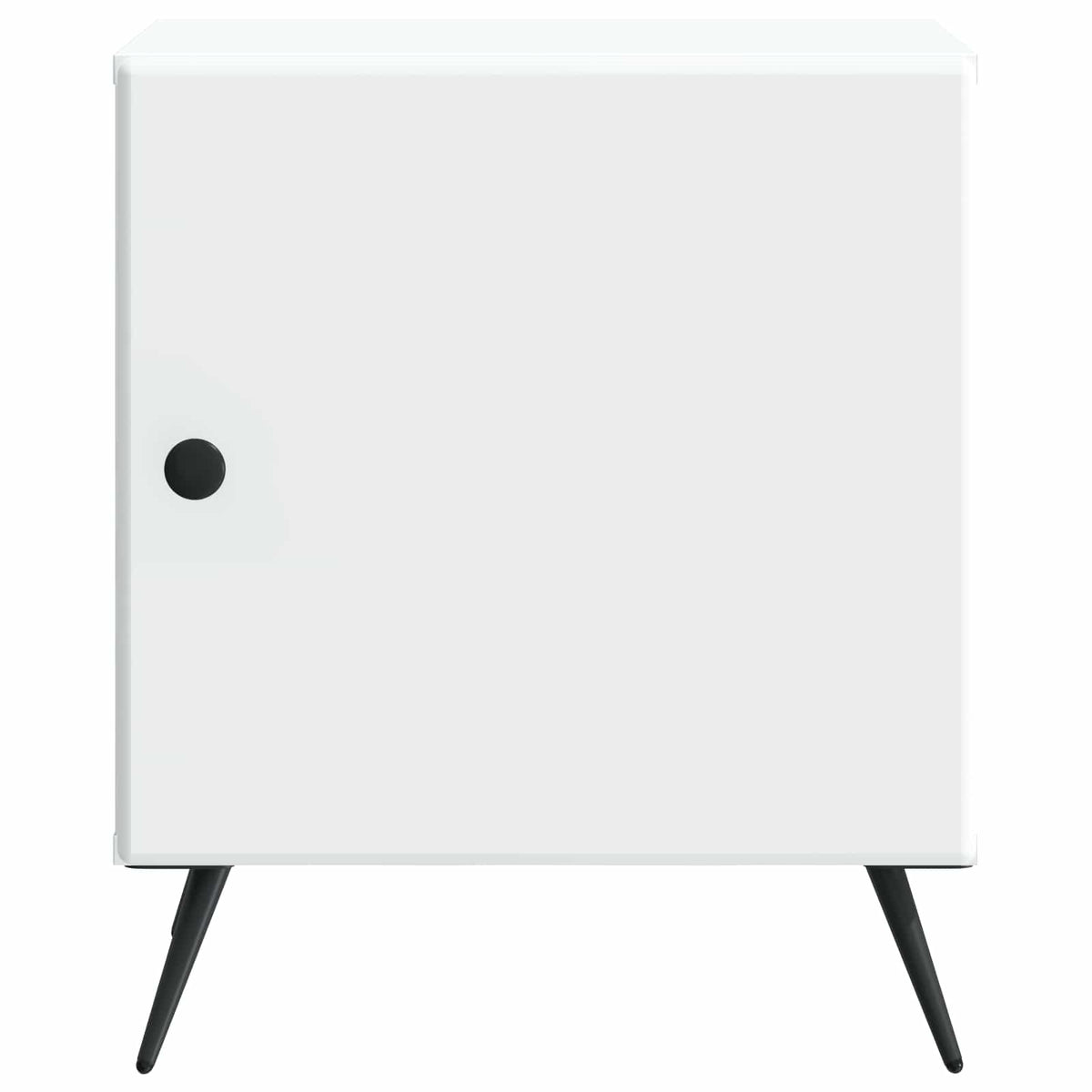 vidaXL Nachtkastje 2 pcs Wit 43 x 34,5 x 50 cm Bewerkt hout