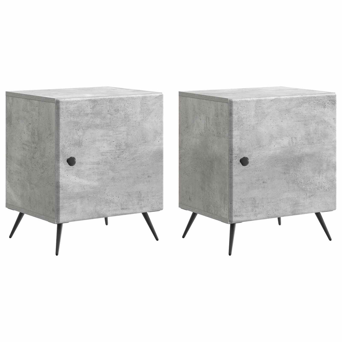 vidaXL Nachtkastje 2 pcs Wit 43 x 34,5 x 50 cm Bewerkt hout
