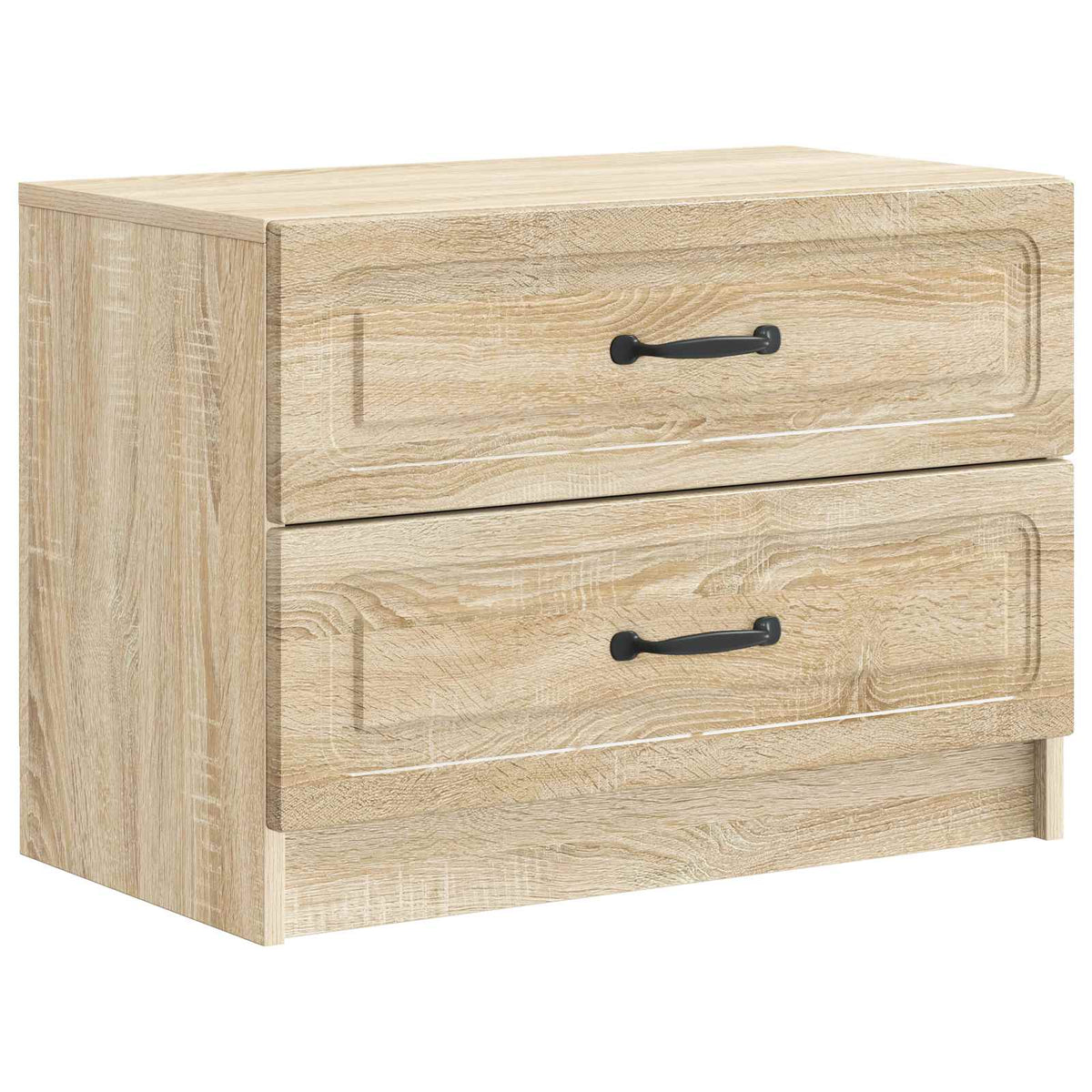 vidaXL Nachtkastje met lade Zwart 62 x 34,5 x 44,5 cm Bewerkt hout