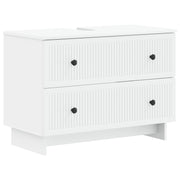 vidaXL Badkamer wastafelkast EDE Wit 82 x 41 x 59 cm Bewerkt hout