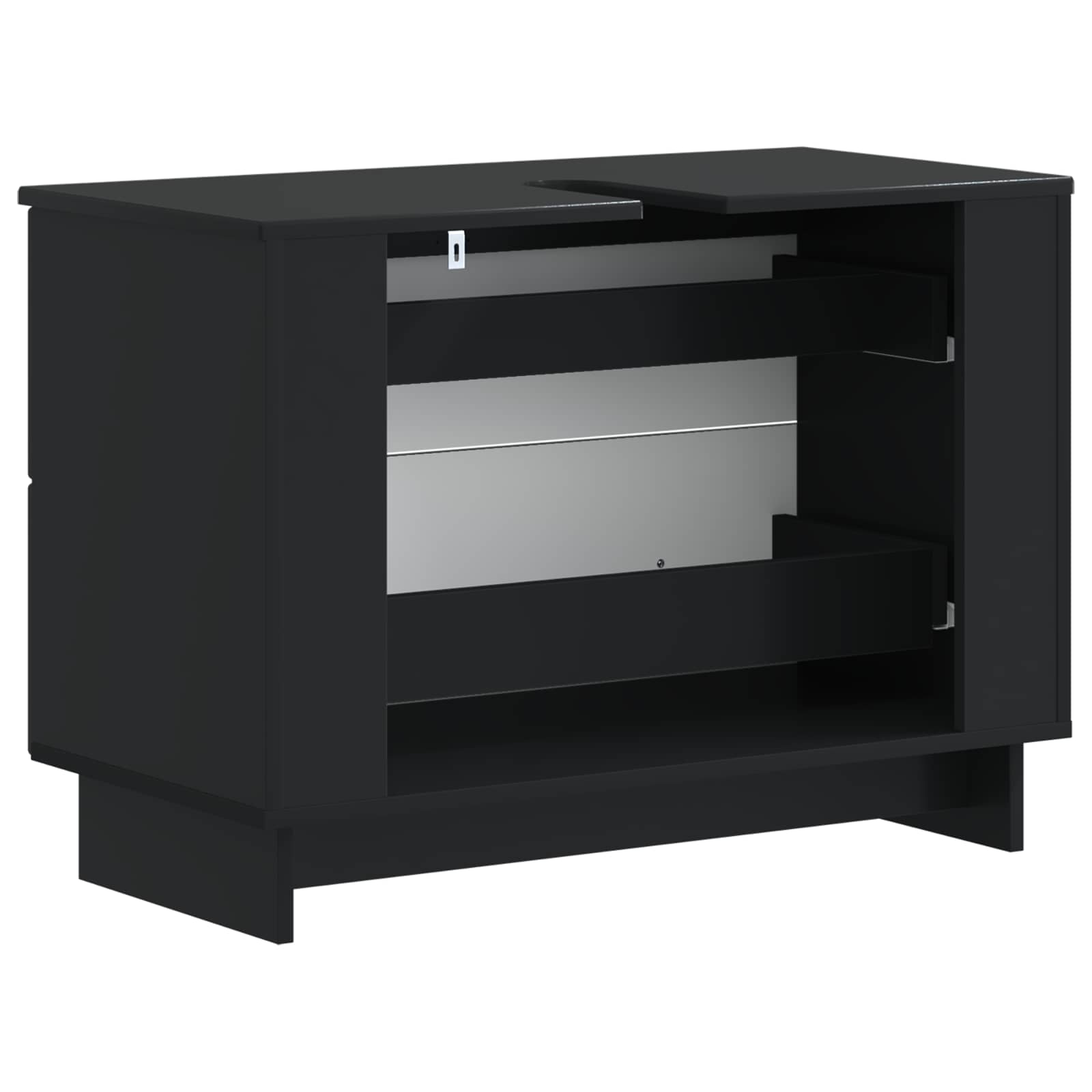 vidaXL Badkamer wastafelkast EDE Wit 82 x 41 x 59 cm Bewerkt hout