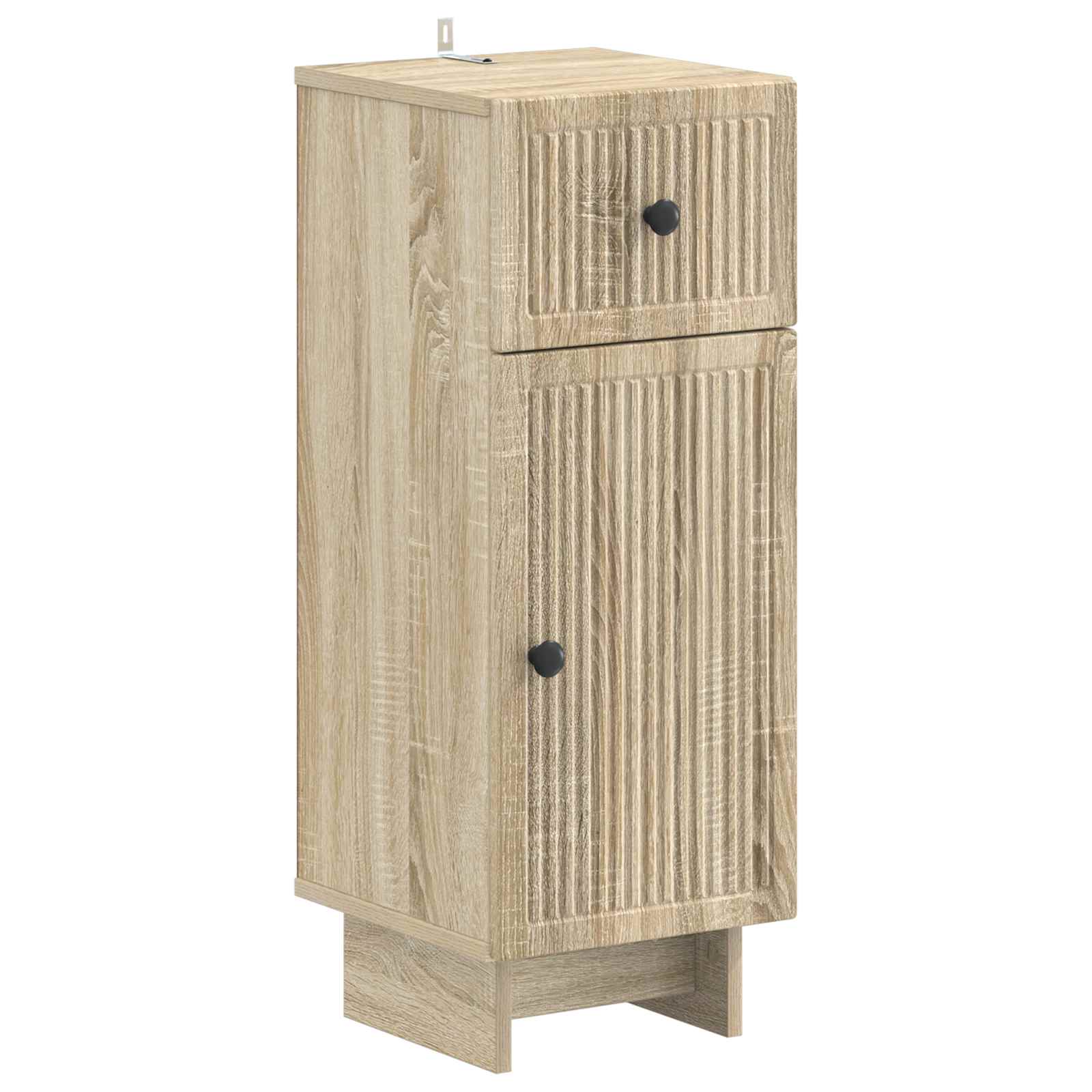 vidaXL Badkamer Opbergkast EDE Wit 30 x 31 x 80 cm Bewerkt hout