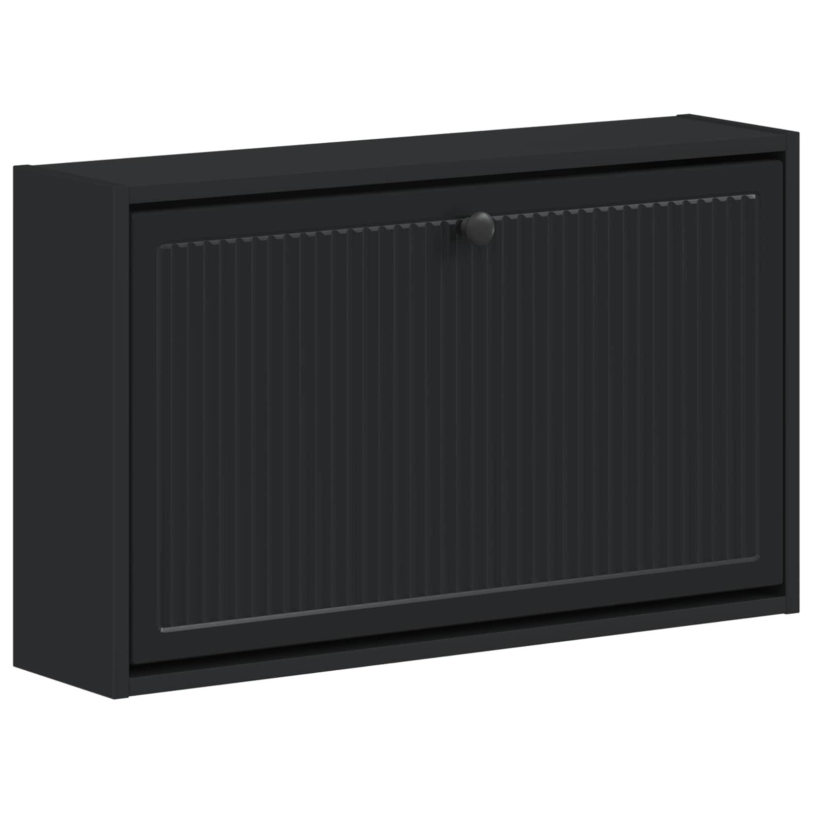 vidaXL Wandgemonteerde Schoenkast EDE 71 x 17 x 43 cm Bewerkt hout Wit