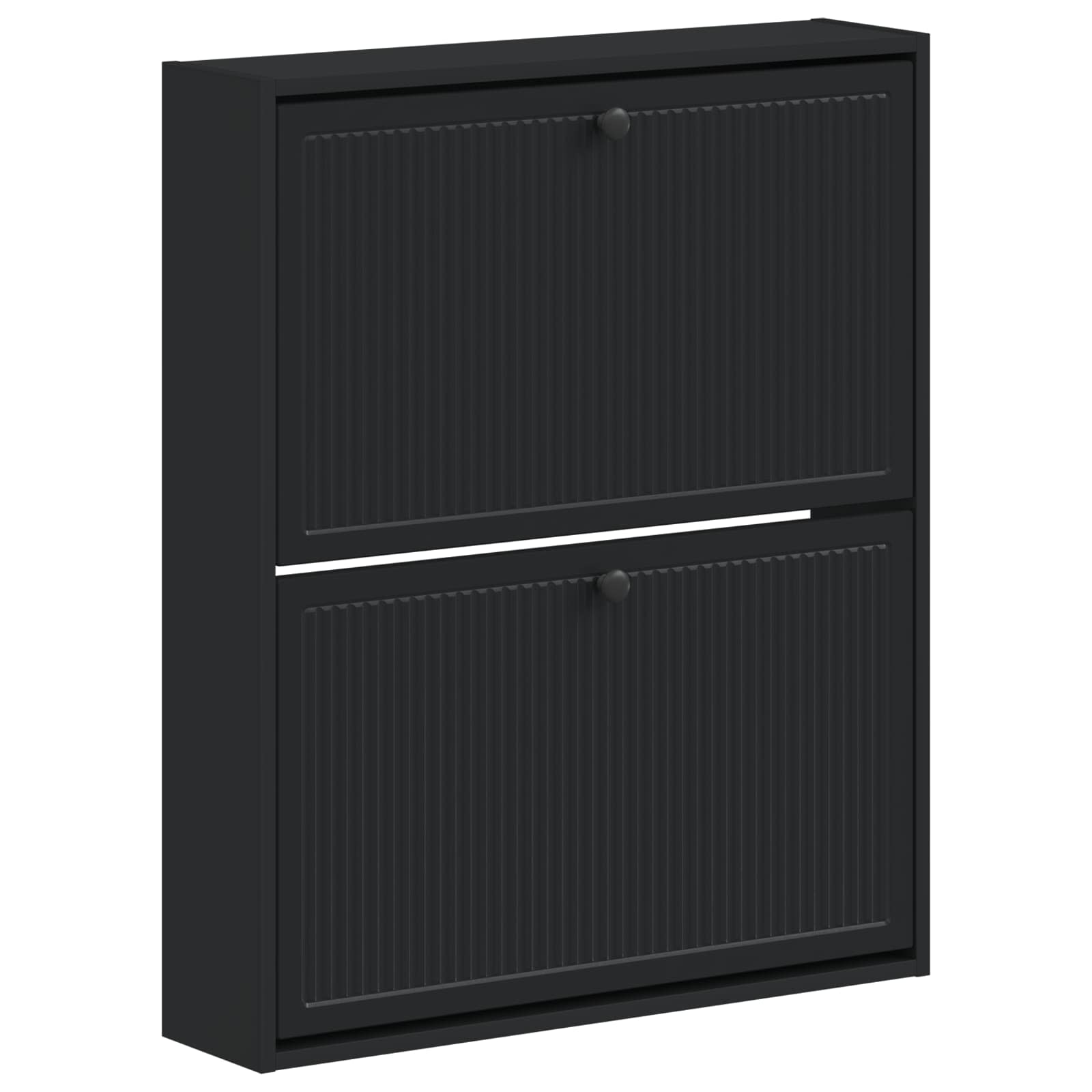 vidaXL Wandgemonteerde Schoenkast EDE 71 x 17 x 86 cm Bewerkt hout Wit