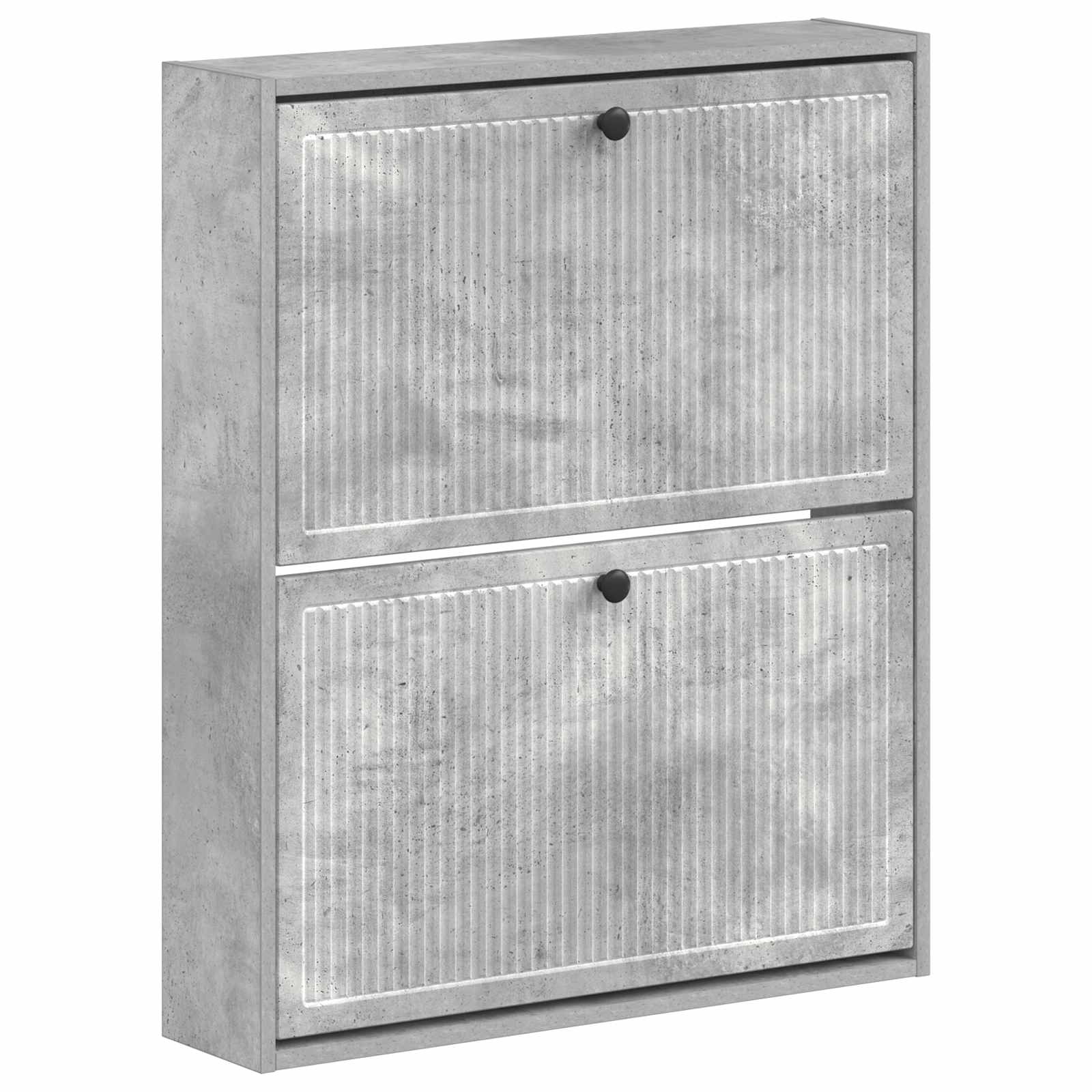 vidaXL Wandgemonteerde Schoenkast EDE 71 x 17 x 86 cm Bewerkt hout Wit